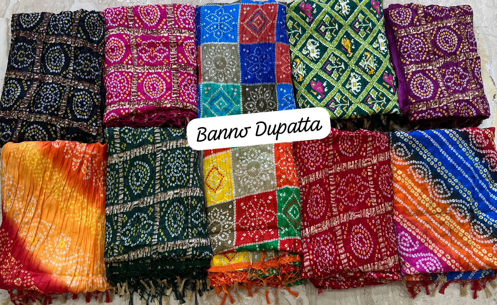 Banno Dupatta Designer Print Bandhej Dupatta Wholesale Shop In Surat
